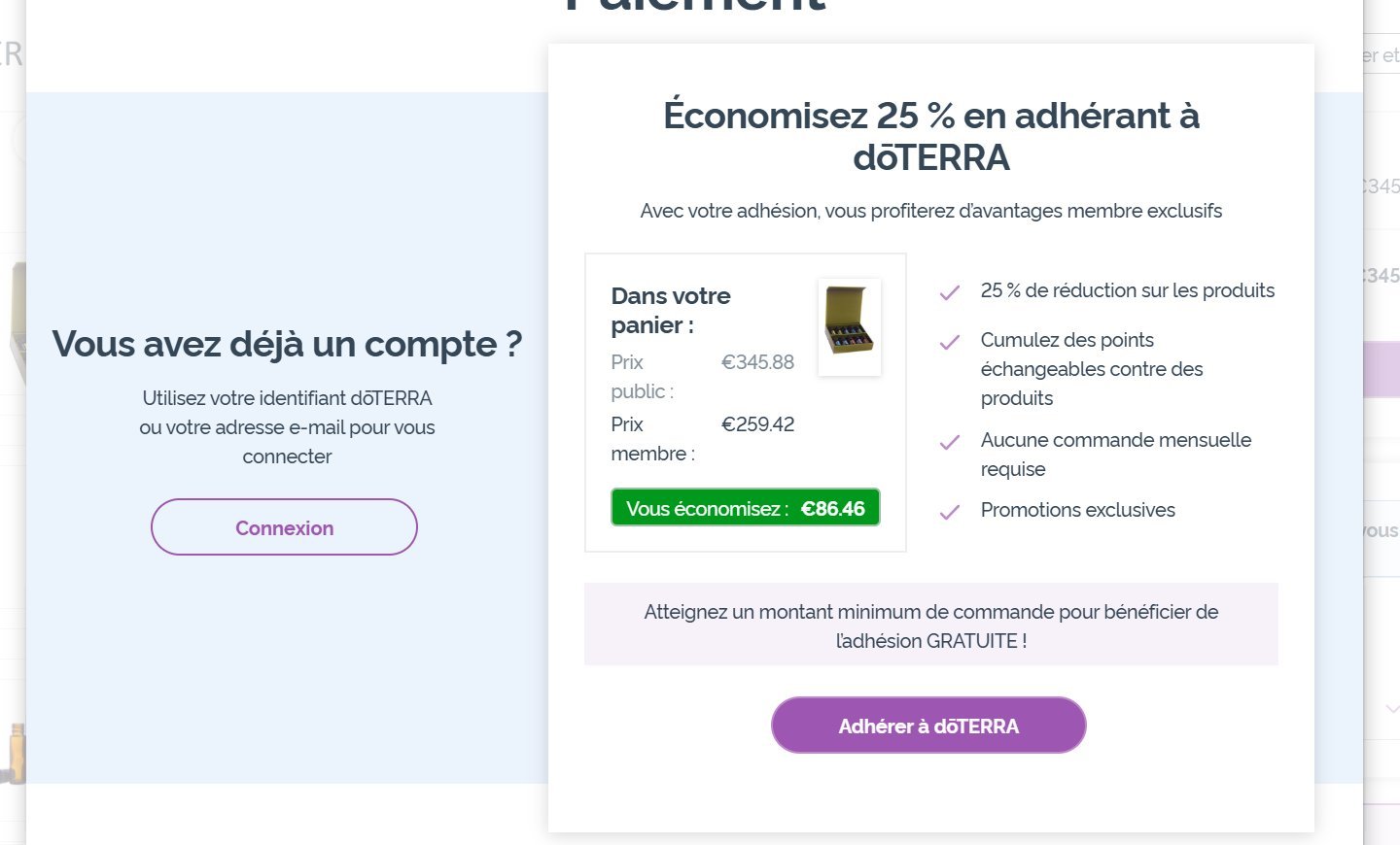 Offre -25% en adhérant à dōTERRA